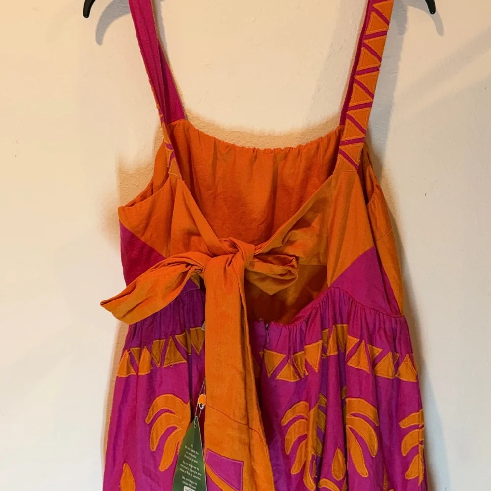 FARM Rio Orange and Pink Tropical Maxi Dress - Picture 8 of 14